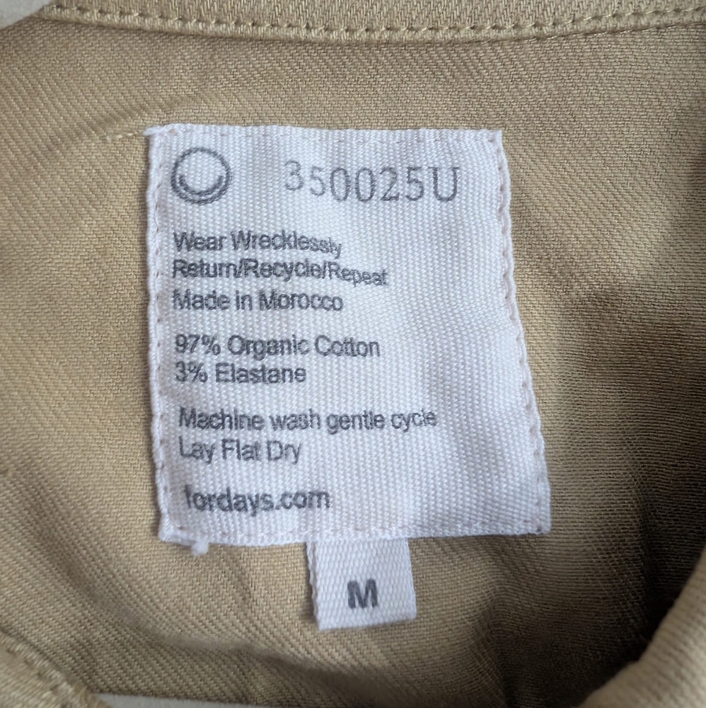 For Days Everlasting Twill Short Sleeve Romper Size M - Picture 3 of 5